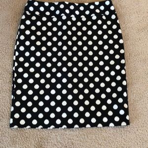 Black & White Polka Dot Skirt